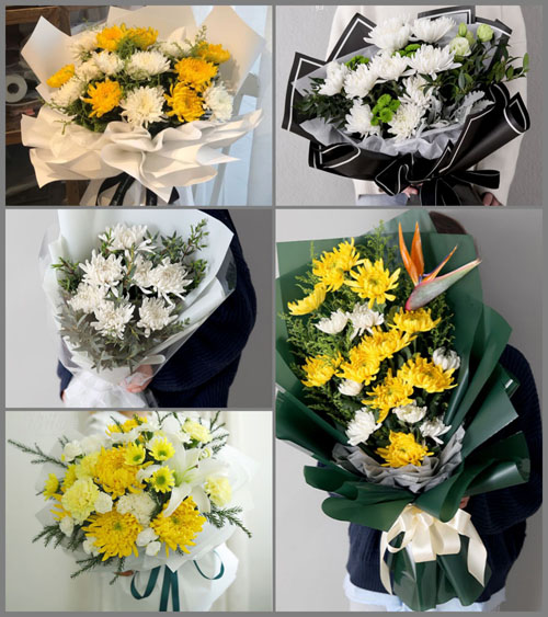 安徽阜阳市阜南县会龙镇郜庄村白事花束代送